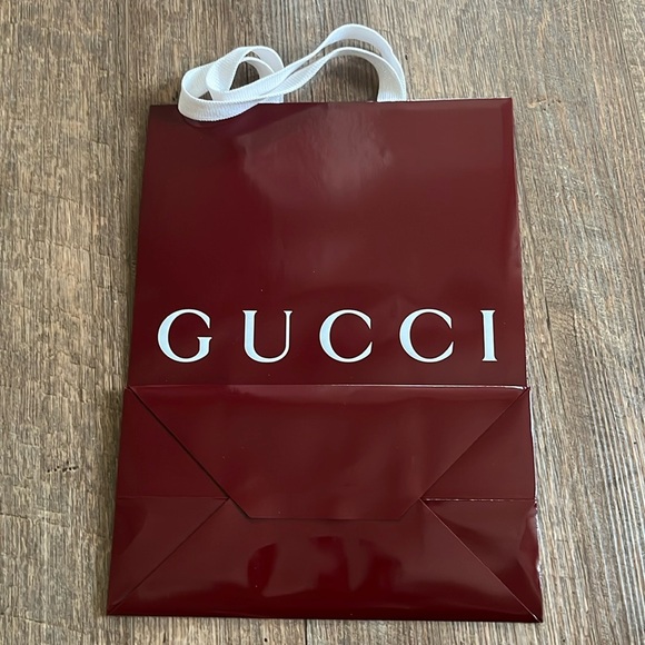 Brand new Gucci burgundy/maroon gift bag. Never used. Never opened. From Italy. - Picture 2 of 3